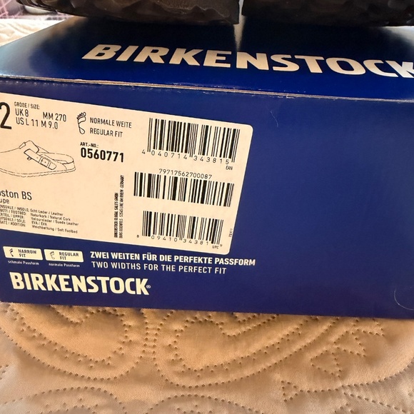 Authentic Birkenstock Boston Taupe Size 42 Regular Fit NIB - Picture 3 of 9